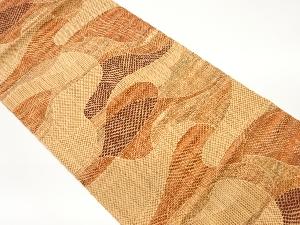 本場筑前博多抽象模様織出し名古屋帯